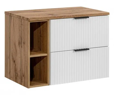 Koupelnová skříňka ADEL WHITE 80 cm + deska + regál